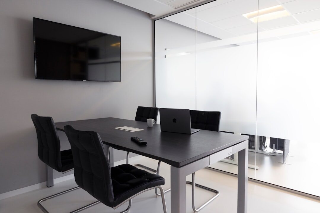 Modern conference room ready for professional panel discussion